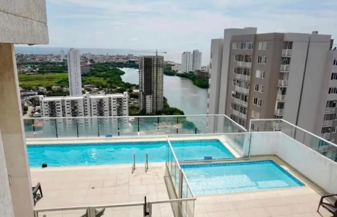 Apartamento Vista Mar, Doble Balcón, 6 Max, Cerca De Todo Cartagena