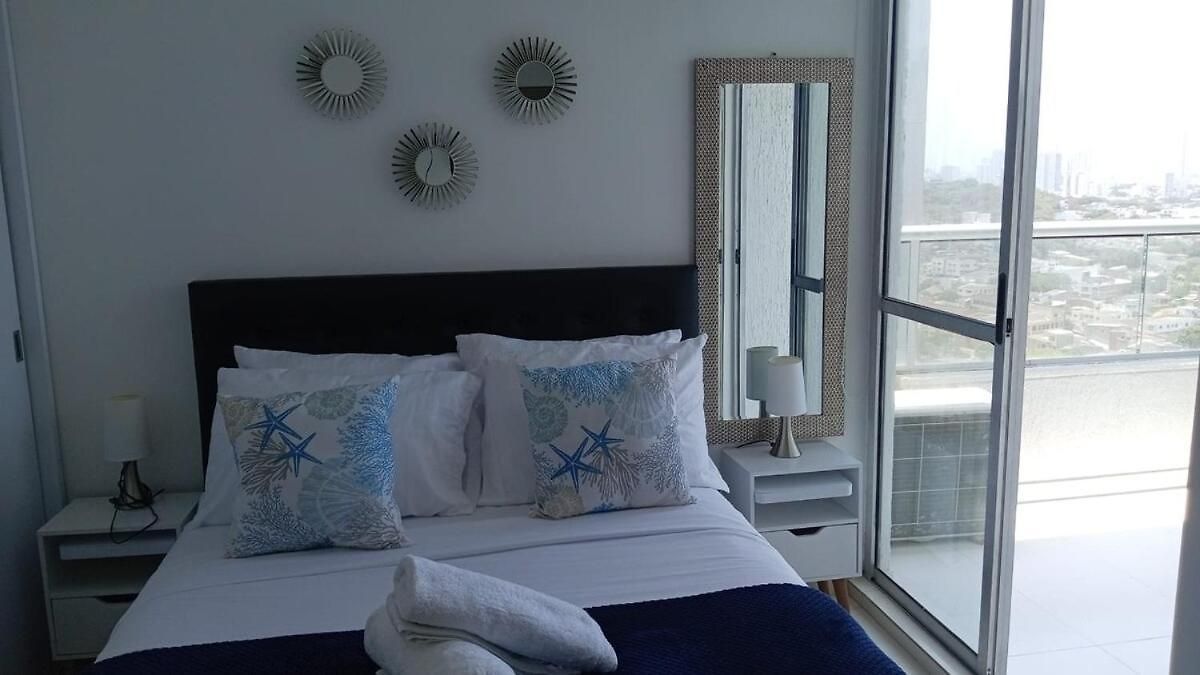 Vista Mar, Doble Balcón, 6 Max, Cerca De Todo Apartamento Cartagena