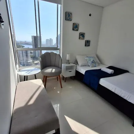Vista Mar, Doble Balcón, 6 Max, Cerca De Todo Cartagena